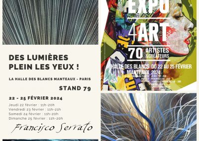Expo à Paris, une occasion d’observer une explosion de couleurs et de matières et d'échanger avec les artistes