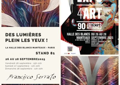 Expo à Paris, une occasion d’observer une explosion de couleurs et de matières et d'échanger avec les artistes