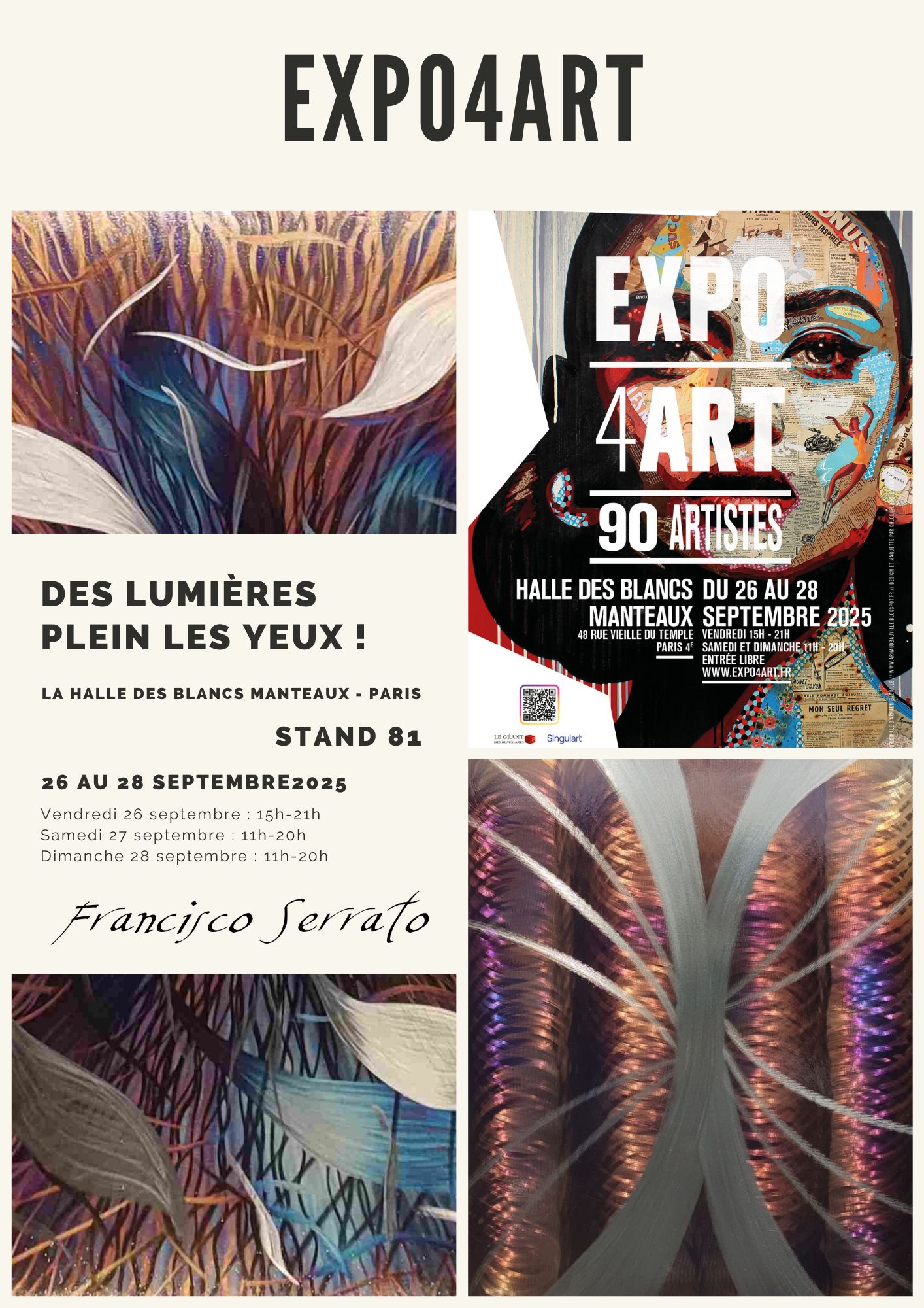 Expo à Paris, une occasion d’observer une explosion de couleurs et de matières et d'échanger avec les artistes